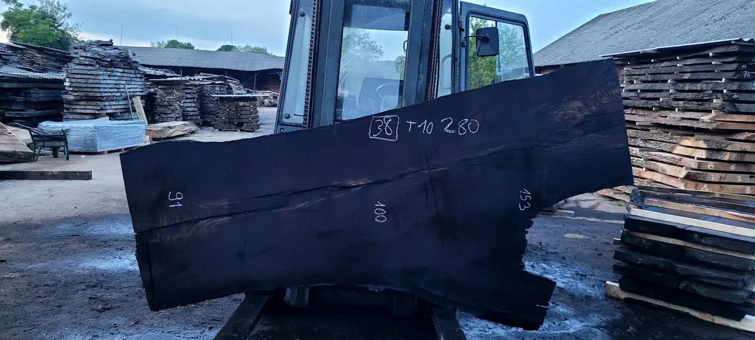 Bog oak slab #38 for an exclusive table